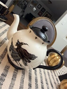 Potter’s Studio Witch Brew Halloween Witches & Raven Teapot